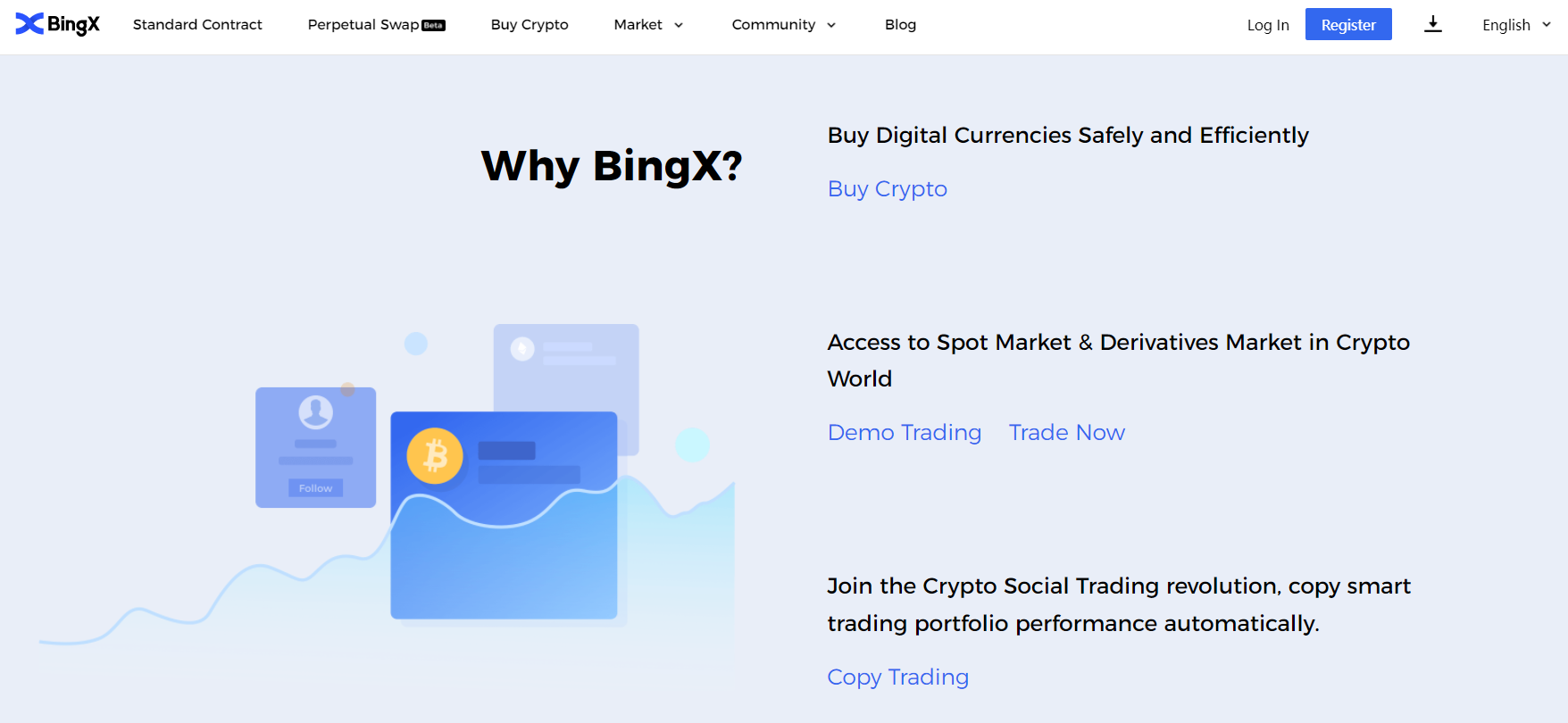 Vantagens da plataforma de negociação de derivativos BingX Vantagens da plataforma de negociação de derivativos BingX