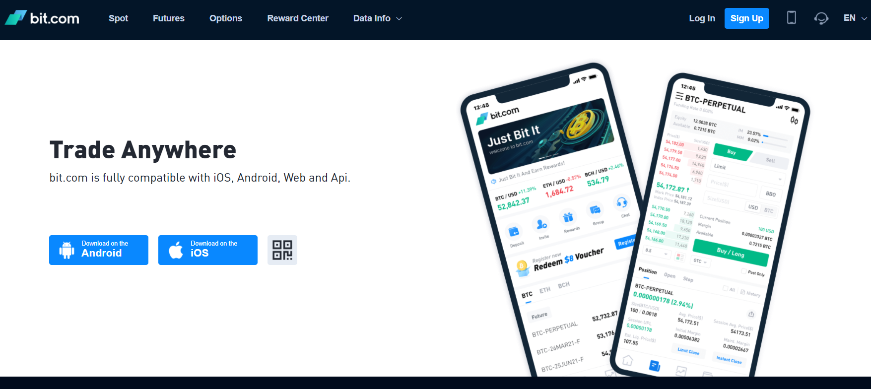 Bit.com está disponível no aplicativo móvel Bit.com está disponível no aplicativo móvel