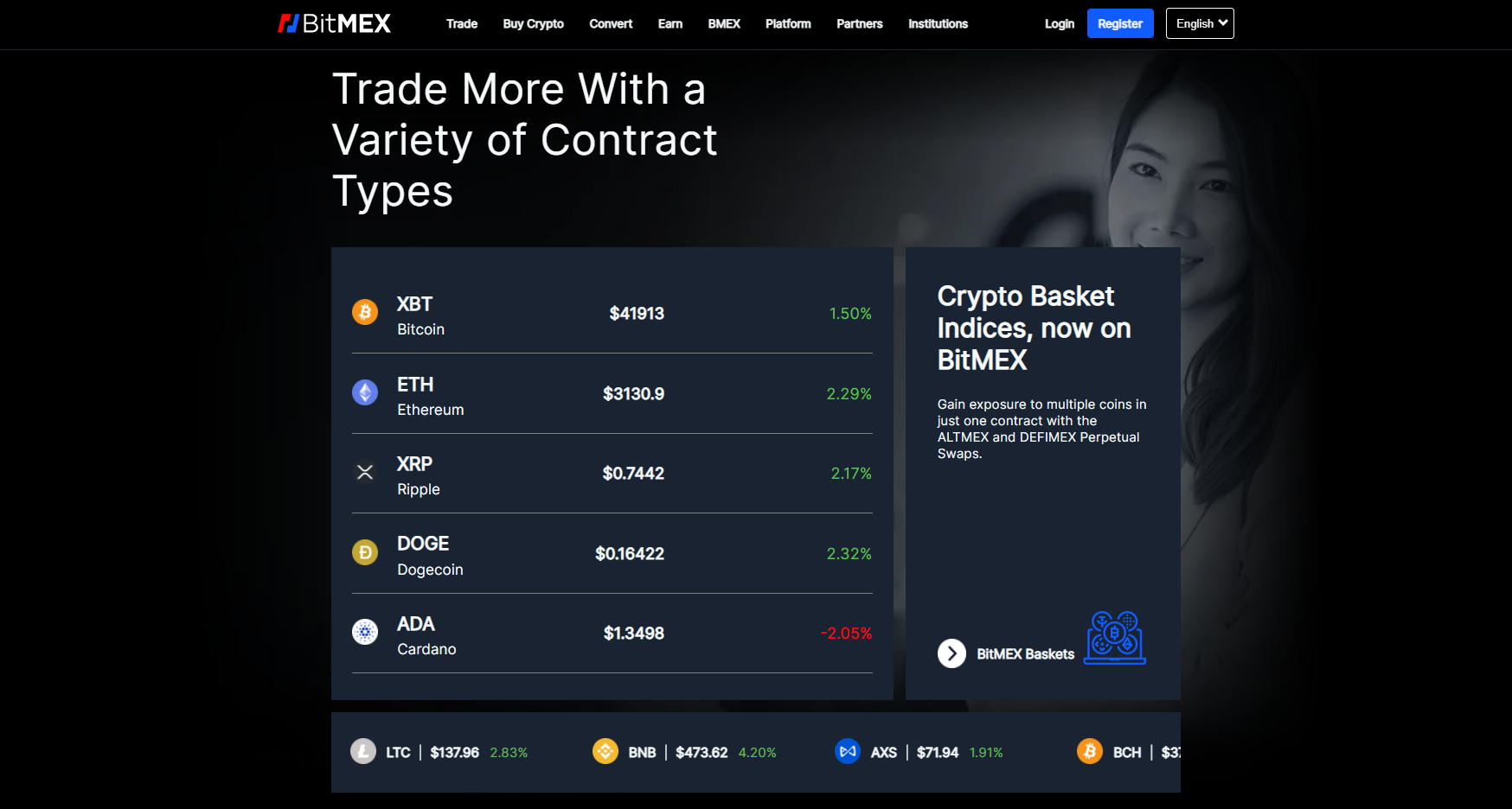 BitMEX oferece uma variedade de contratos de derivativos BitMEX oferece uma variedade de contratos de derivativos