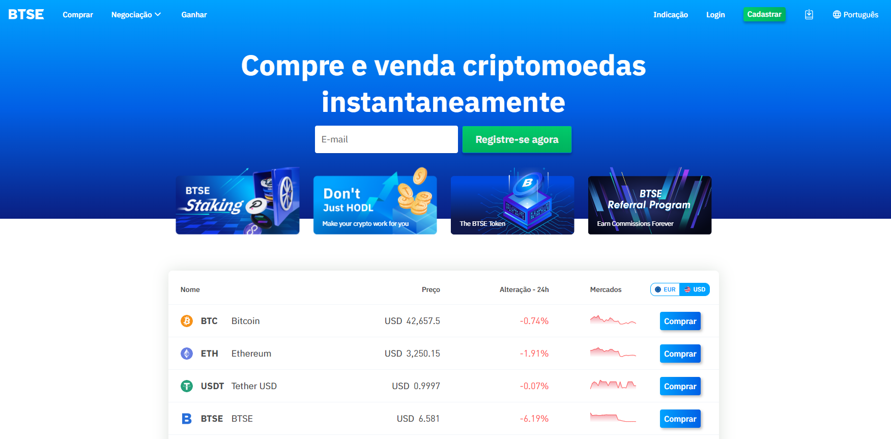 Troca de derivativos de criptografia BTSE Troca de derivativos de criptografia BTSE