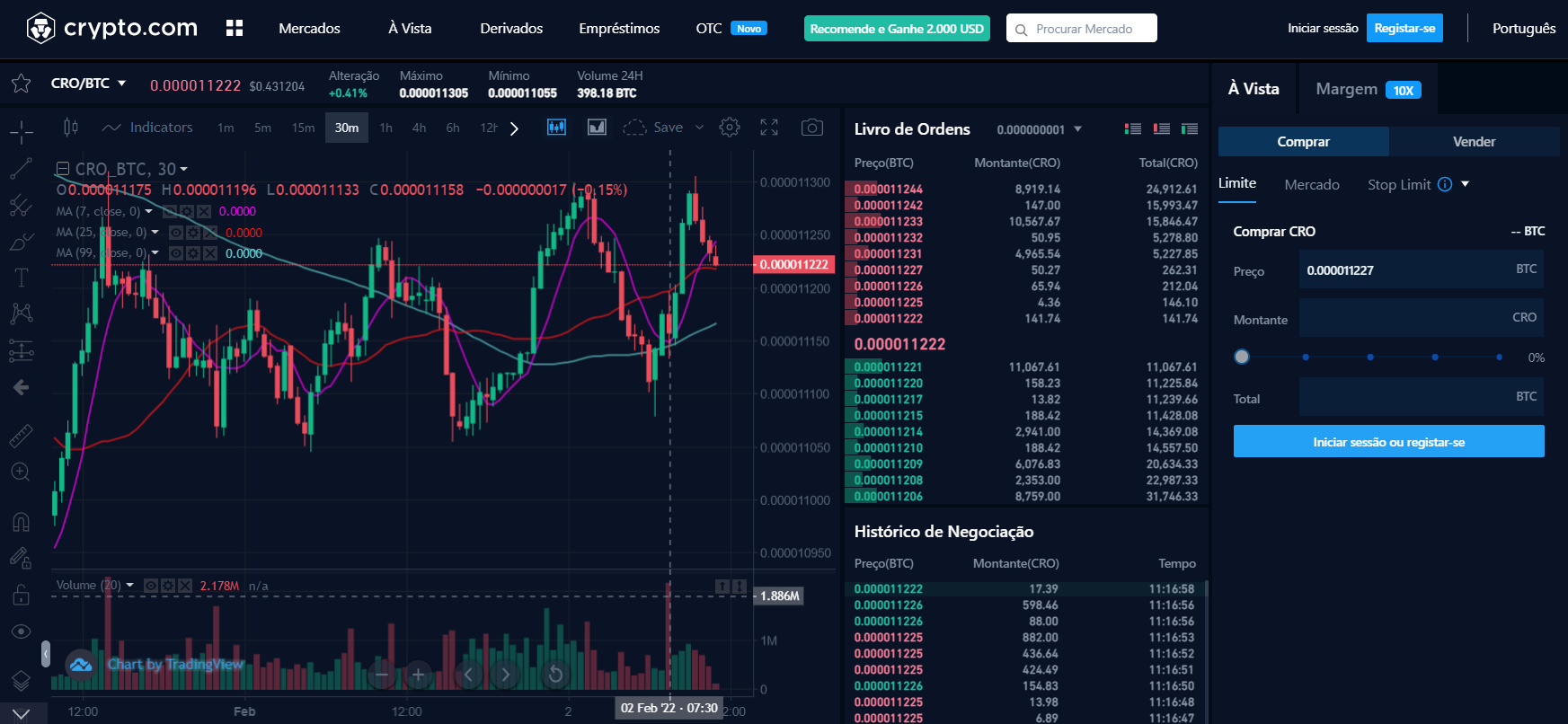 Sala de negociação de contrato perpétuo em Crypto.com Sala de negociação de contrato perpétuo em Crypto.com