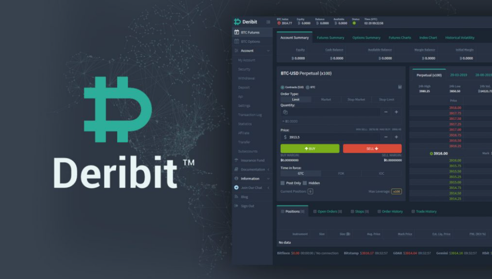 Plataforma de negociação de derivativos de criptomoeda Deribit Plataforma de negociação de derivativos de criptomoeda Deribit