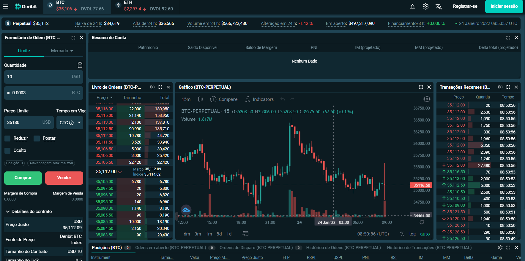 Negociação de derivativos de criptografia Deribit Negociação de derivativos de criptografia Deribit