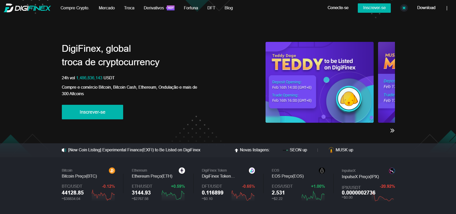 Plataforma de negociação de derivativos de criptomoeda DigiFinex Plataforma de negociação de derivativos de criptomoeda DigiFinex