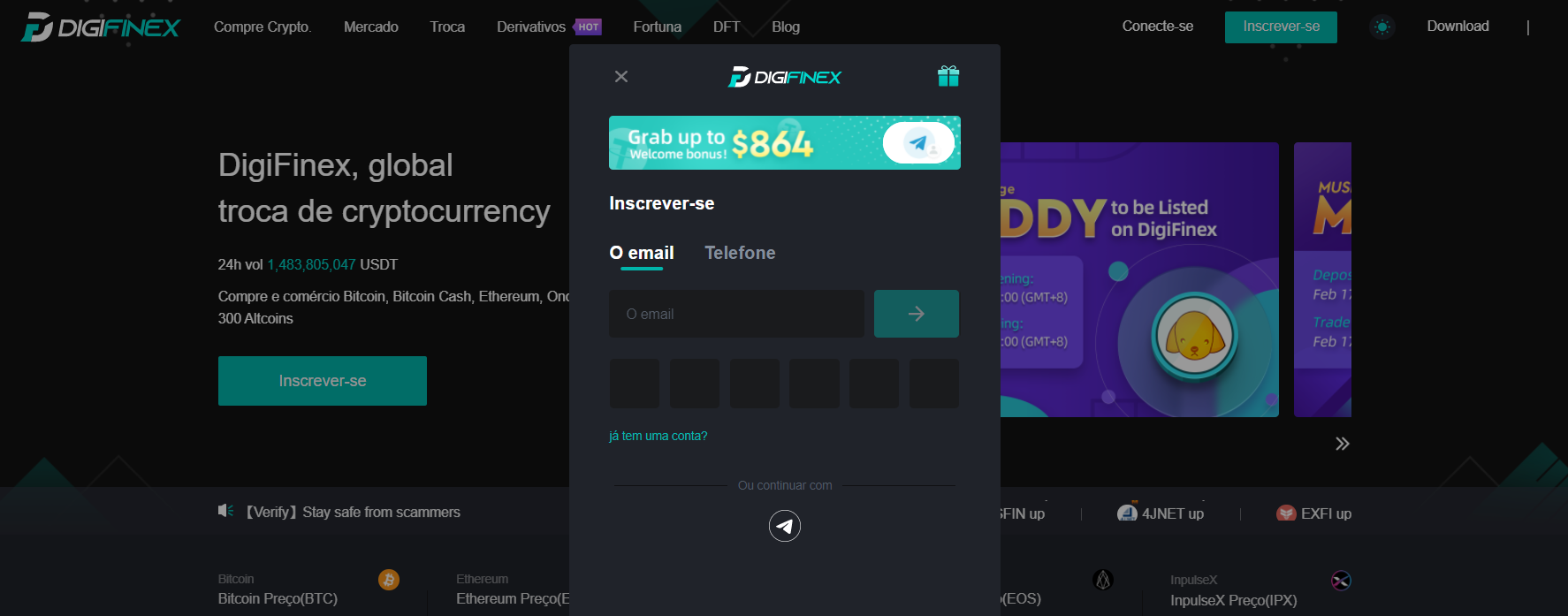 Como se registrar na plataforma de negociação DigiFinex? Como se registrar na plataforma de negociação DigiFinex?
