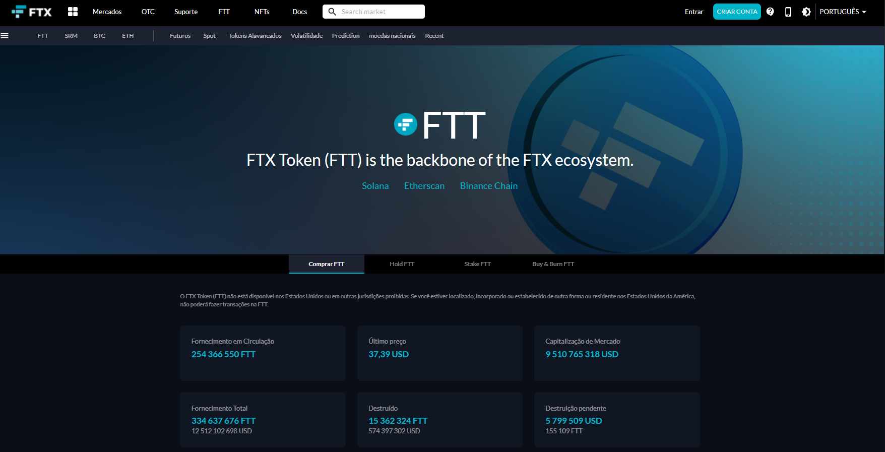 Ecossistema FTX Ecossistema FTX