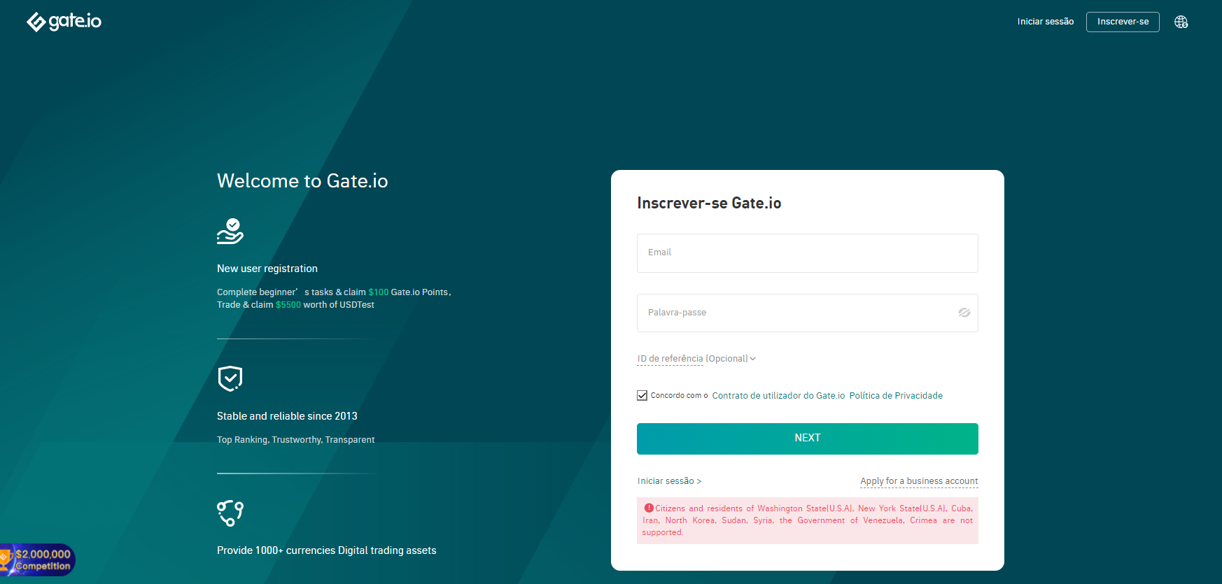 Como se registrar na plataforma de negociação Gate.io? Como se registrar na plataforma de negociação Gate.io?