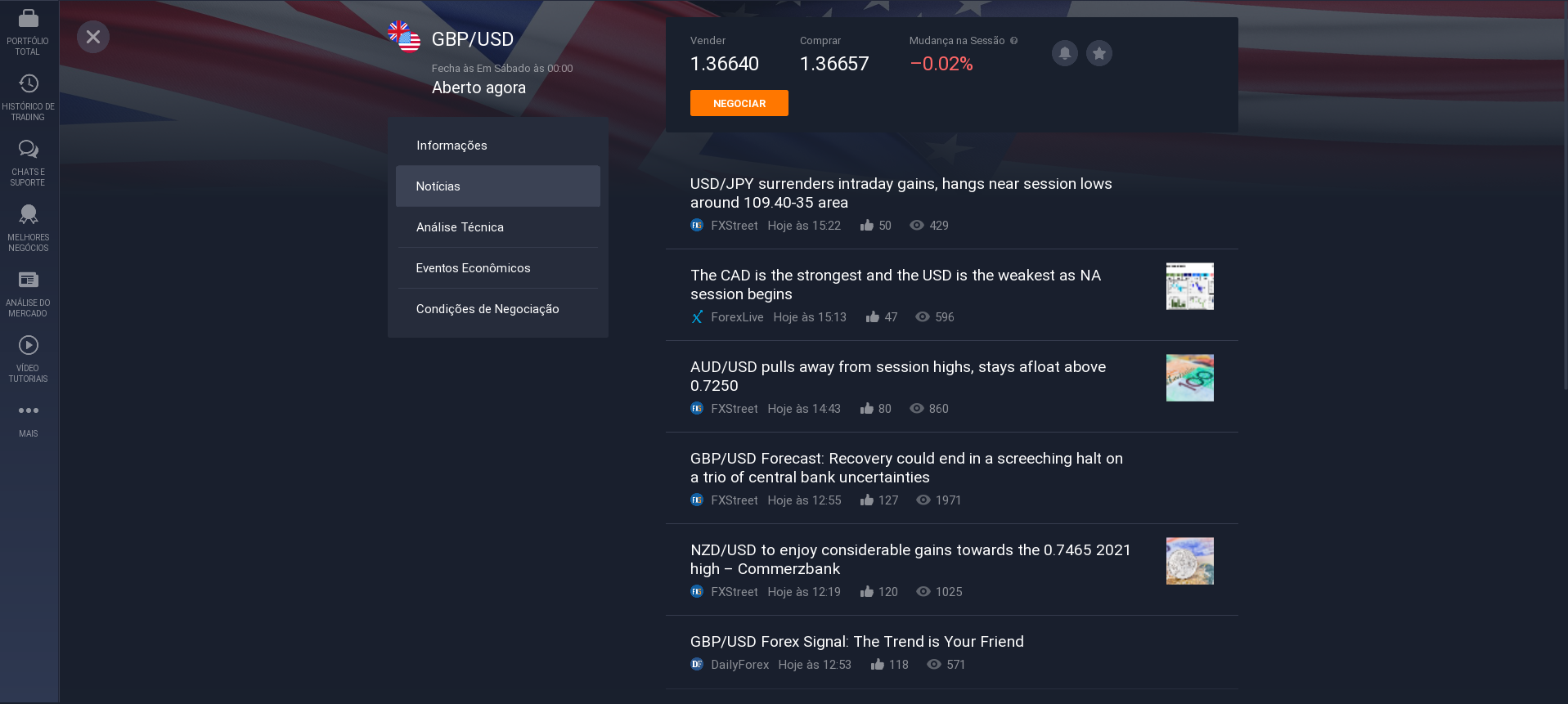 Notícias sobre o par de moedas GBP / USD Notícias sobre o par de moedas GBP / USD