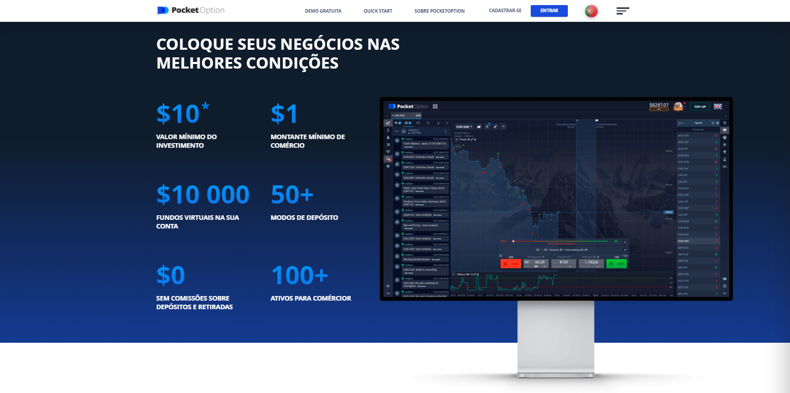 Pocket Option em números Pocket Option em números