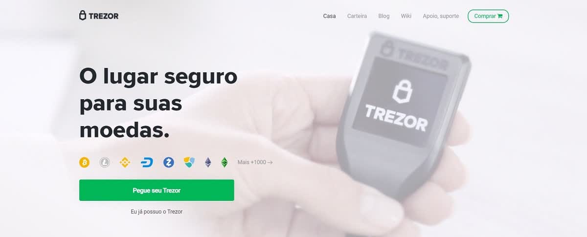 A Carteira Trezor oferece alta segurança A Carteira Trezor oferece alta segurança