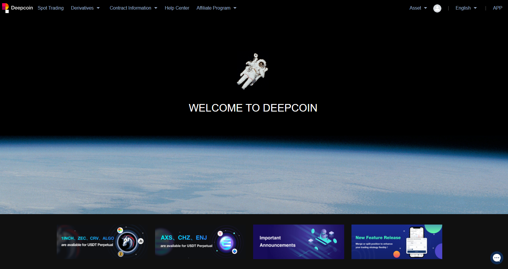 Deepcoin é uma plataforma de negociação de derivativos de criptomoeda, suportando negociação alavancada com contratos perpétuos e CFD Deepcoin é uma plataforma de negociação de derivativos de criptomoeda, suportando negociação alavancada com contratos perpétuos e CFD